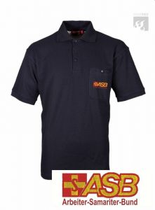 ASB Polo-Shirt "schwarzblau" 1/2 Arm
